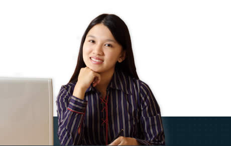 Student studying to earn a degree